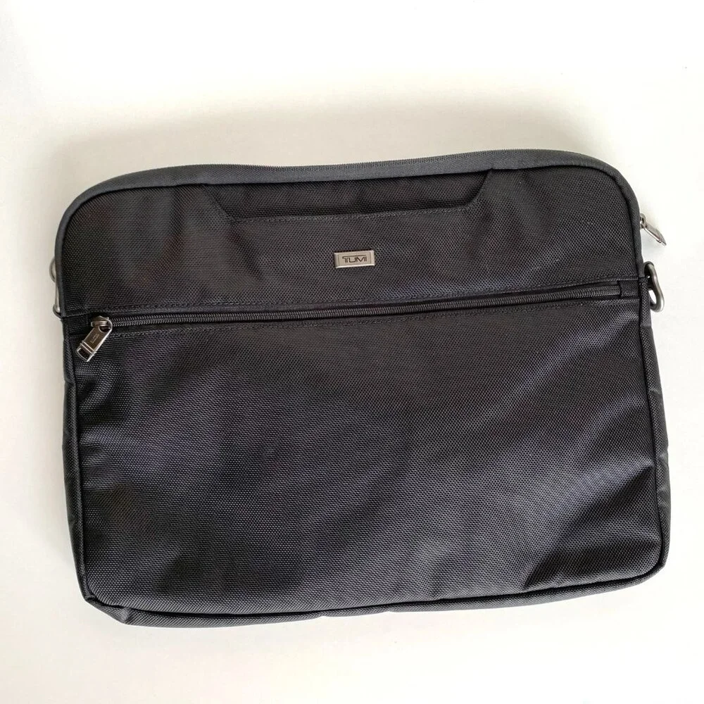 Tumi 2Way Balistic Black Nylon Alpha Computer Briefcase Business Crossbody Bag